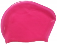 Шапочка для плавания силиконовая Dobest для длинных волос KW40 (красный)